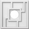 Ekena Millwork Knox Architectural Grade PVC Contemporary Ceiling Medallion, 10"OD x 3"ID x 3 1/2"C x 1"P CMP10KX-03000 - alternate 1